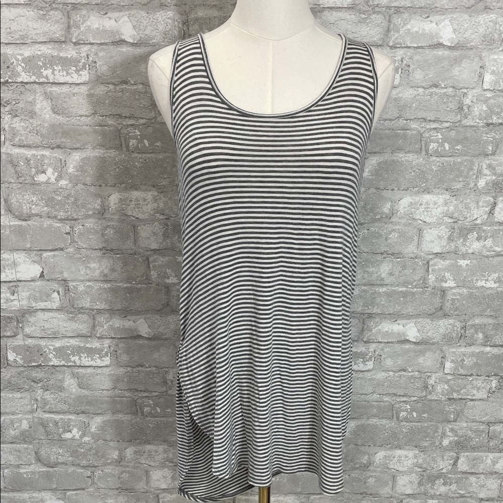 Maurices Black and White Striped Tank Top